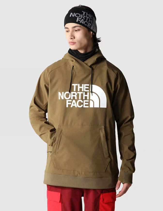 The North Face Felpa Tecnica Snowboard da Uomo Tekno Logo Verde