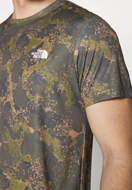 Picture of Men's T-Shirt Reaxion Amp Crew Print Forest Olive Moss Camo The North Face 