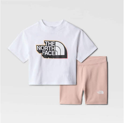 Immagine di Completo Summer Bianco/Rosa da Bambina The North Face