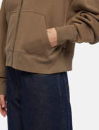 Picture of Felpa Zip con Cappuccio Oakport Marrone Fungo da Donna Dickies