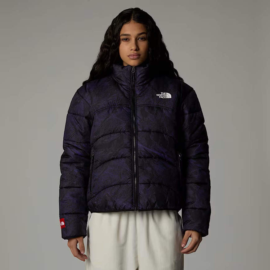 piumino sintetico 2000 viola e nero da donna the north face Impact shop action sport store