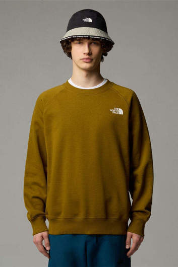 Immagine di Felpa Raglan Redbox Verde Oliva da Uomo The North Face