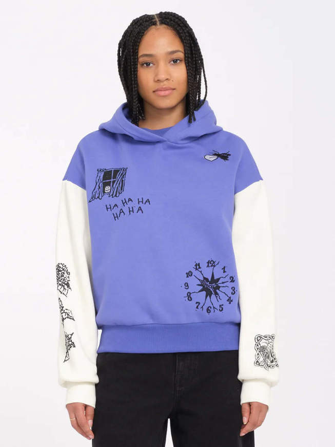 Picture of Felpa con Cappuccio Fa Keutchi Blu da Donna Volcom