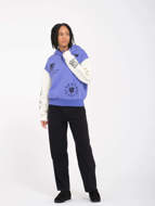 Picture of Felpa con Cappuccio Fa Keutchi Blu da Donna Volcom