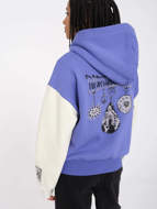 Picture of Felpa con Cappuccio Fa Keutchi Blu da Donna Volcom