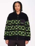 Picture of Giacca Zephyr Sherpa Nera e Verde da Donna Volcom