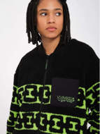 Picture of Giacca Zephyr Sherpa Nera e Verde da Donna Volcom