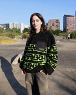 Picture of Giacca Zephyr Sherpa Nera e Verde da Donna Volcom