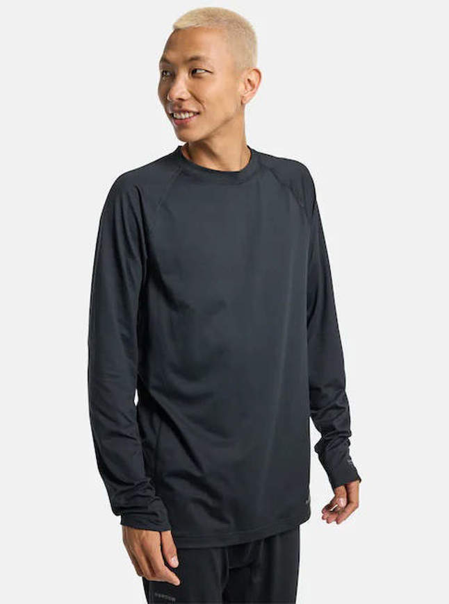 Picture of Men's Midweight Base Layer Black Crewneck Snowboard Burton 