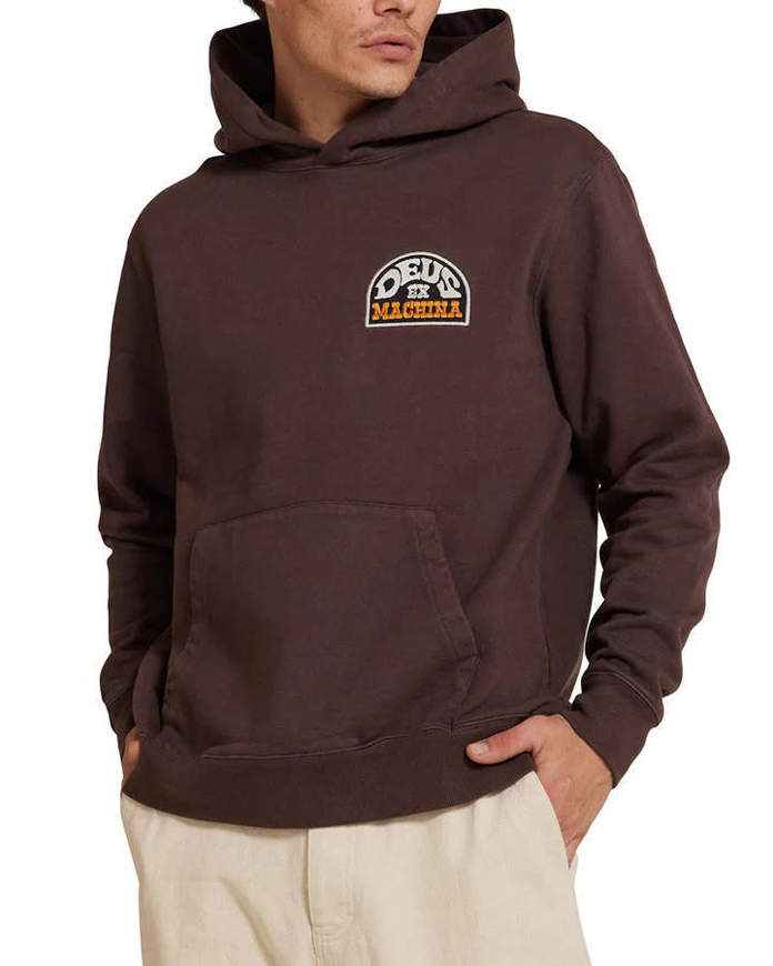 Picture of Men's Riders Friend Hoodie Brown Deus 